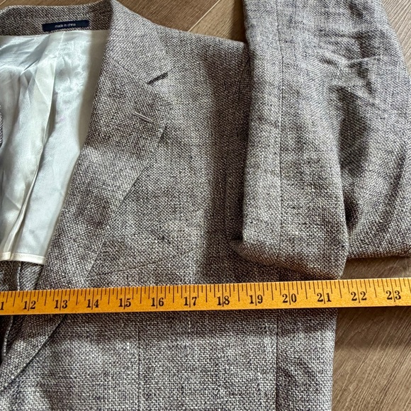 Suitsupply Solbiati 100% Linen Jacket Havana HL INT Unstructured Men 43R Gray - Picture 14 of 16